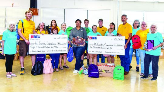 BEC Foundation, BEC donate $9,000 to school bash