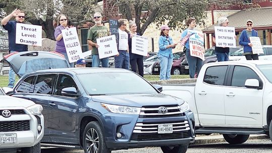 Demonstrators protest U.S. strikes in Iran