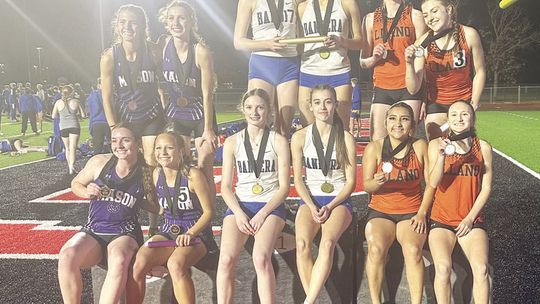 Lady Bulldogs sweep varsity, JV titles at Bruce Faust Relays in Ingram