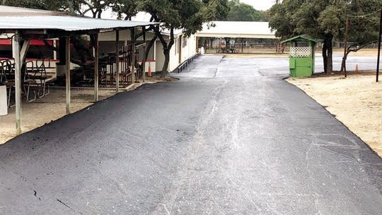 Lakehills Community Center gets parking lot upgrade