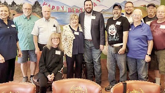 Newly elected state Dem chair visits county