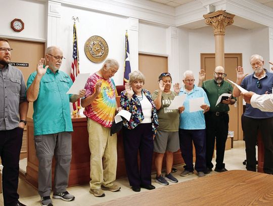 COUNTY SWEARS IN NEW DEM CHAIRS