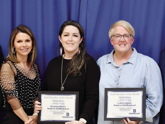 DISTRICT HONORS STAFF, STUDENTS OF MONTH