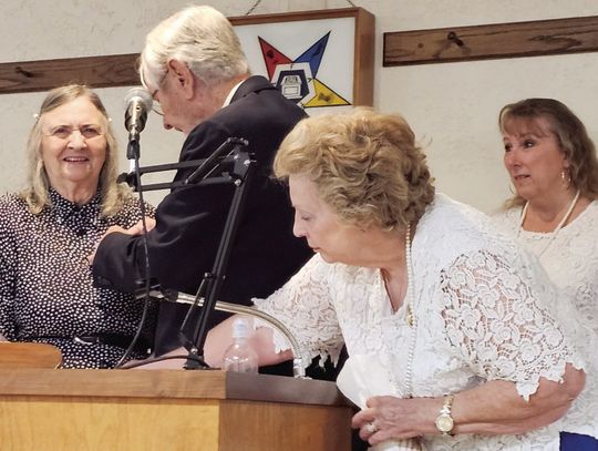 EASTERN STAR MEMBER HONORED FOR 50 YEARS