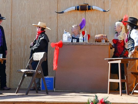 Hides and Horns, a Western play about Banndera, told the story of cattle drives and daring actions by early cowboys. BULLETIN PHOTO/Tracy Thayer