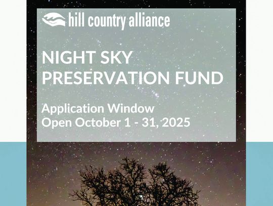 Hill Country Alliance opens applications for Night Sky Preservation Fund