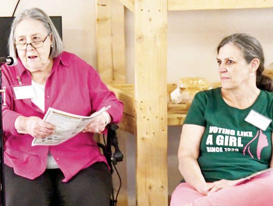 League of Women Voters reps present at monthly Democratic Club meeting