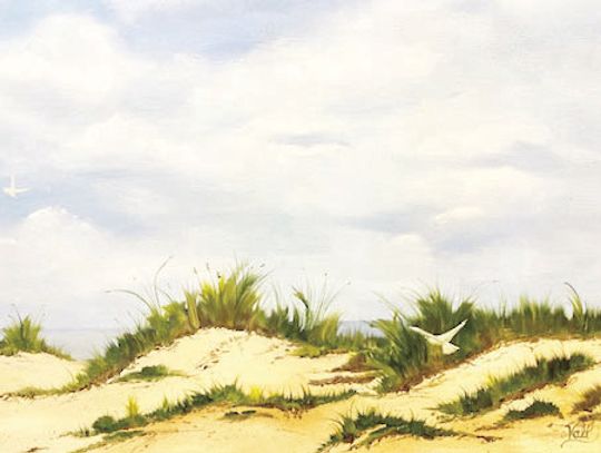 Library showcasing artwork by artist Valarie Moore throughout June