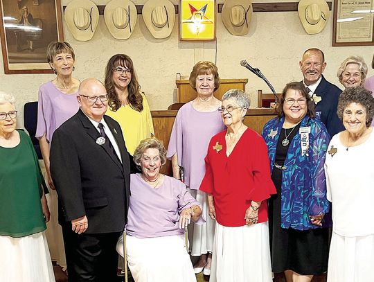 NEW EASTERN STAR OFFICERS INSTALLED