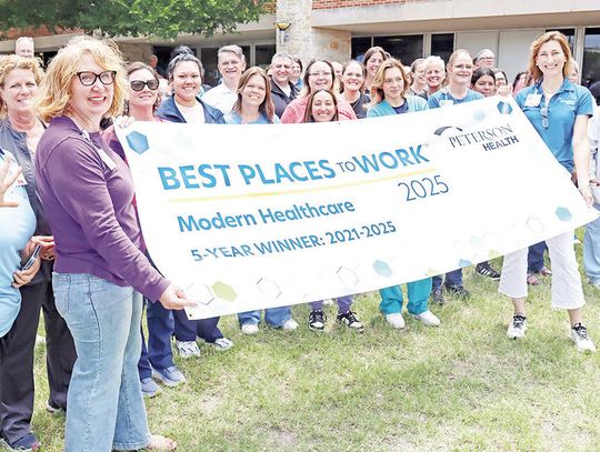 Peterson names one of Best Places to Work