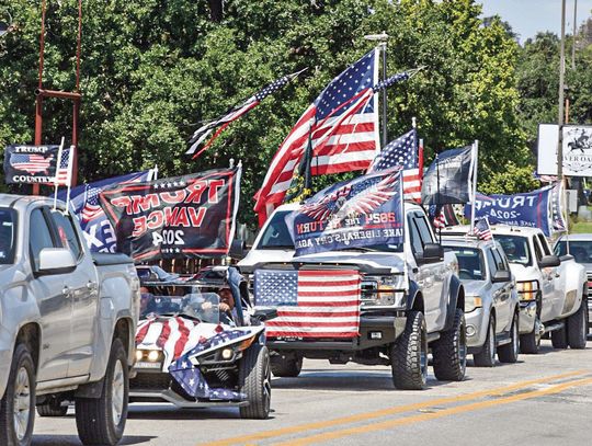 Trump Train rolls through Bandera