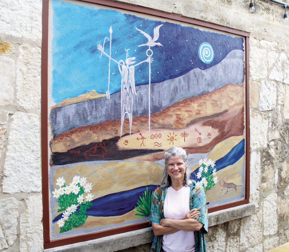 Artist brings Bandera history to life with O.S.T. mural Artist brings Bandera history to life with O.S.T. mural