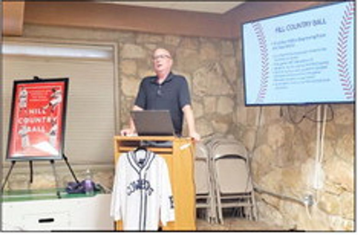 Author discusses Hill Country baseball history