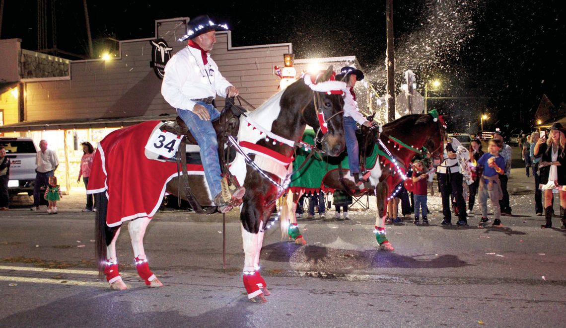 CHRISTMAS PARADE LIGHTS UP MAIN STREET
