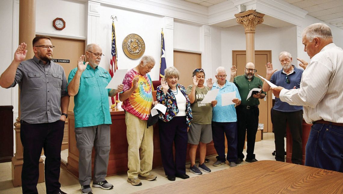 COUNTY SWEARS IN NEW DEM CHAIRS