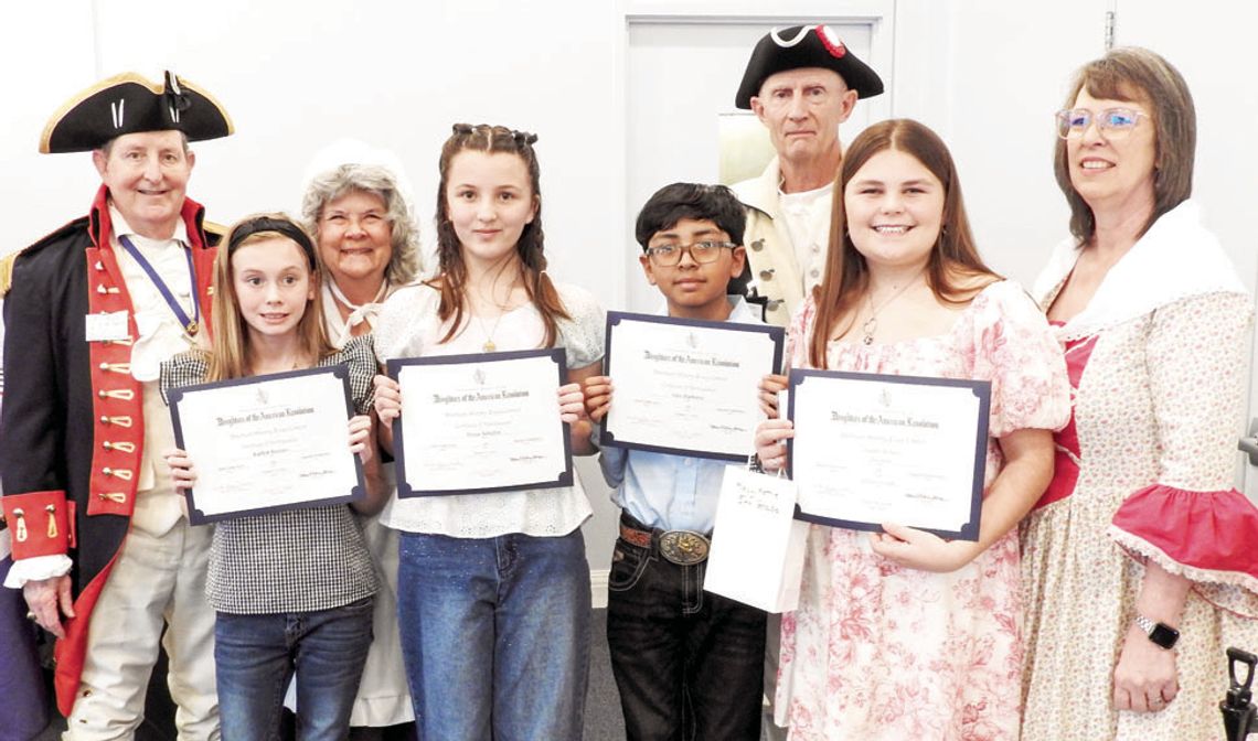 DAR chapter honors students at George Washington Celebration