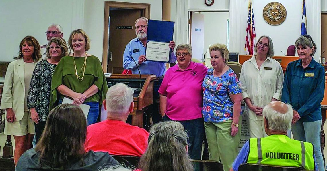 Historical commission receives Distinguished Service Award from state