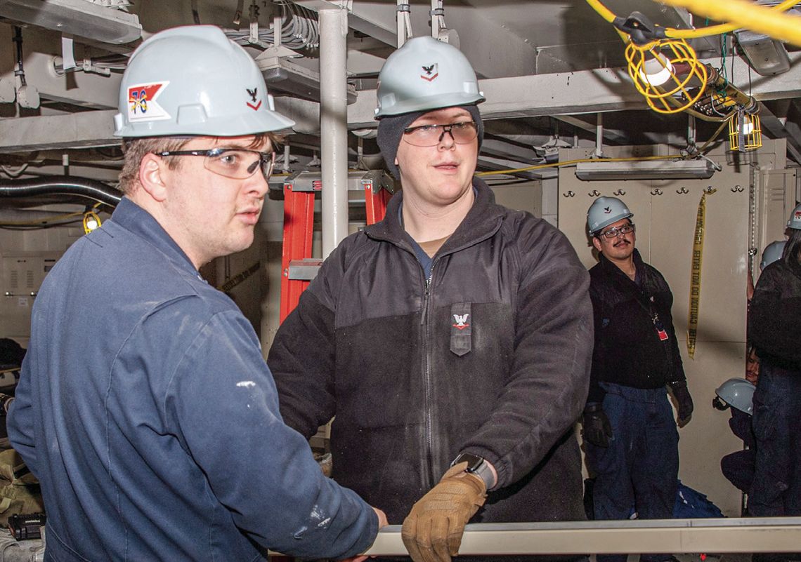 HONDO NATIVE REHABILITATES A BERTHING ABOARD USS RONALD REAGAN