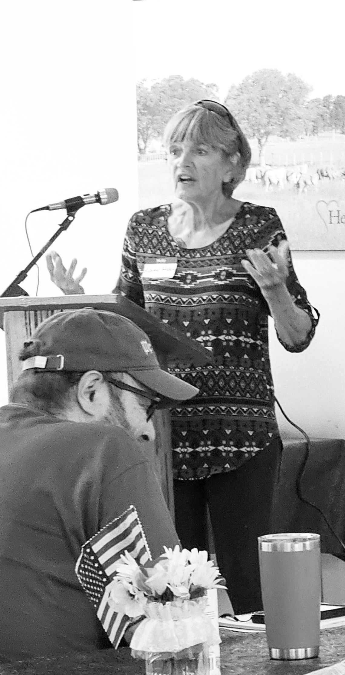 Hull speaks to Dem club about political writing at the Bulletin