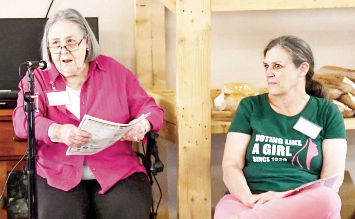 League of Women Voters reps present at monthly Democratic Club meeting