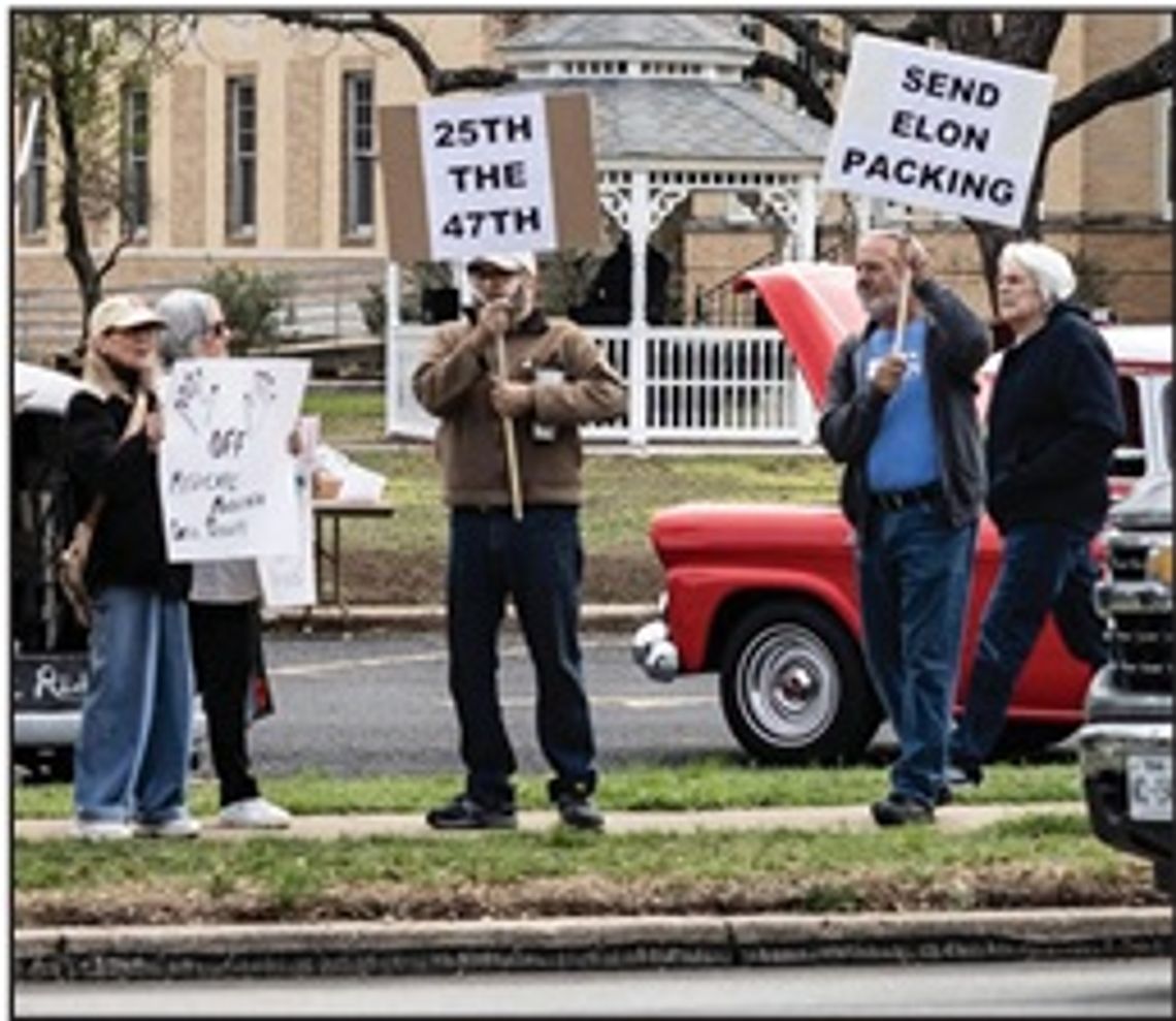 LOCAL DEMS JOIN PROTEST