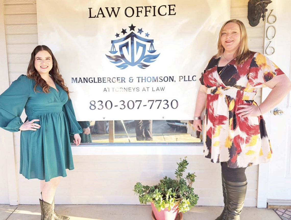Manglberger and Thomson open law practice in Bandera