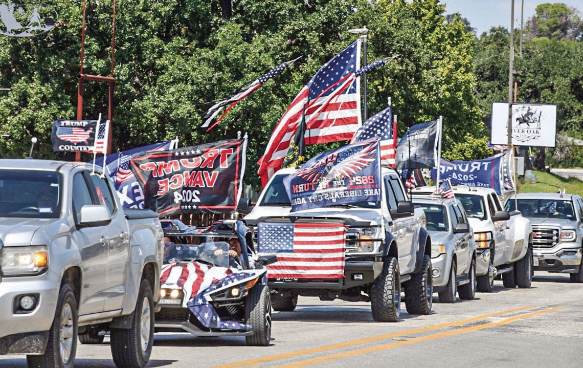 Trump Train rolls through Bandera