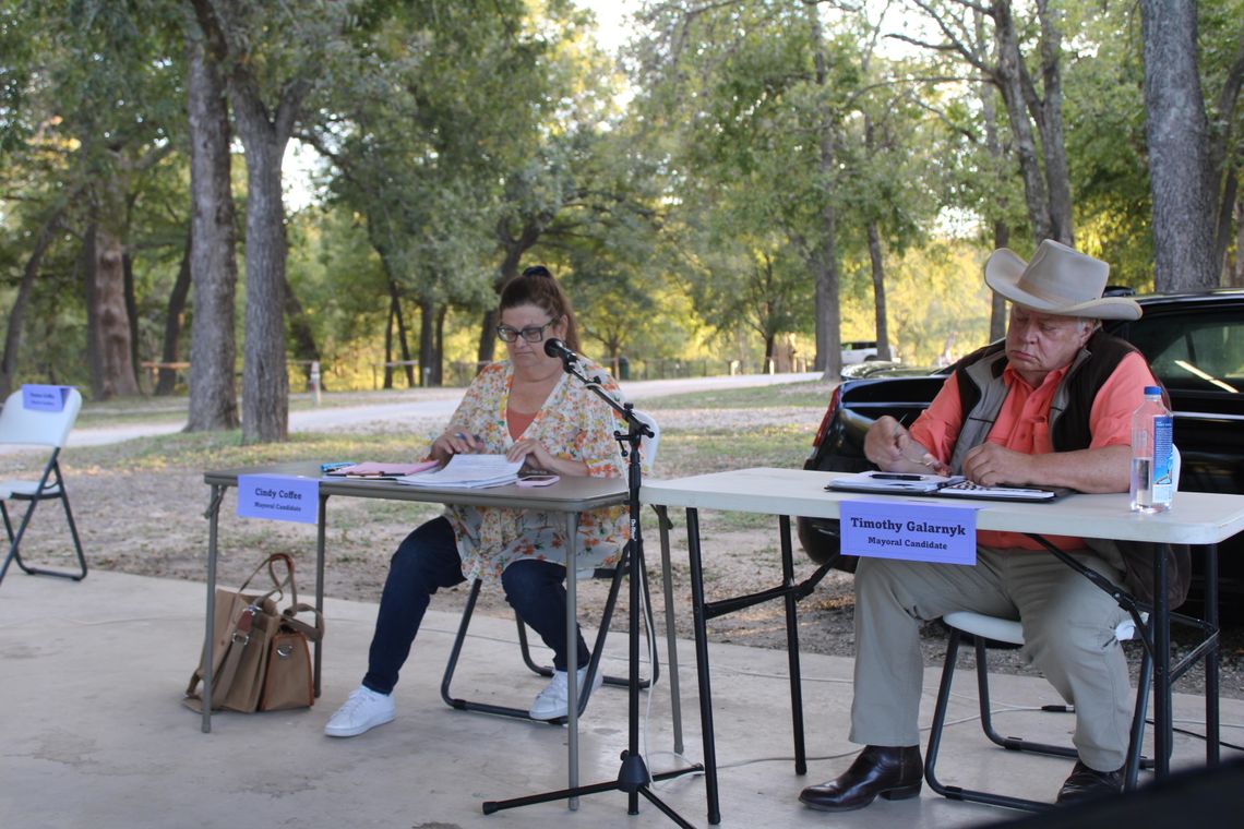 Two Mayoral Candidates Debate at City Park Two Mayoral Candidates Debate at City Park