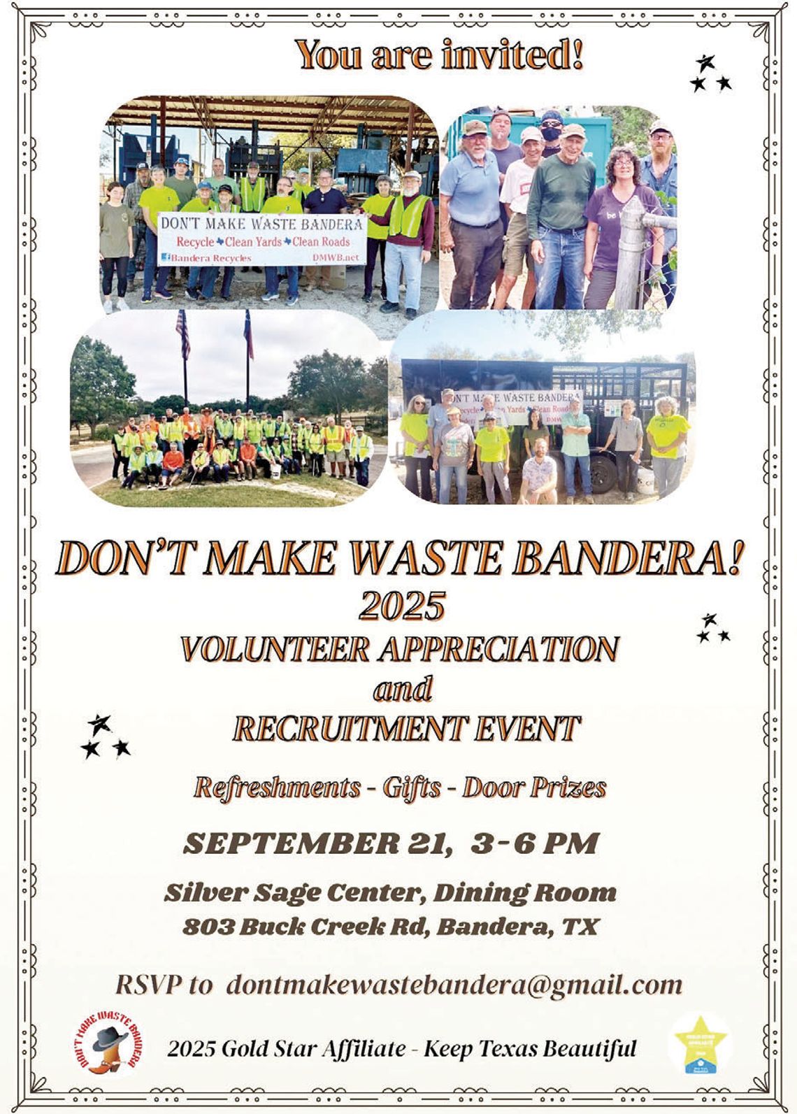 Volunteers Gather to Keep Bandera County Beautiful